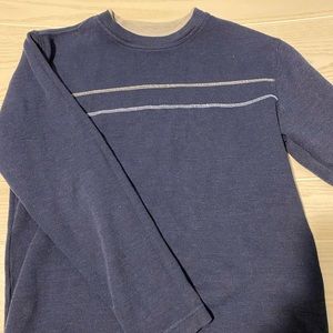 Faded Glory pullover | color navy blue with two line detailing | size S